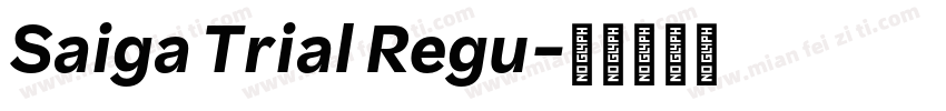 Saiga Trial Regu字体转换
